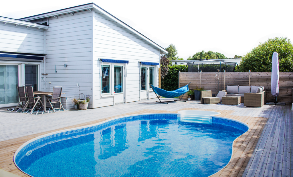 Stora Swimming Pools Lång erfarenhet Miami Pool Semester Hemma