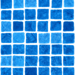 Liner Eight 4976 djup  mönstrad  snap-in-list - Blå Mosaik